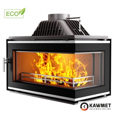 Каминная топка KAW-MET W16 PB (13.5 kW) ECO с правым боковым стеклом купить